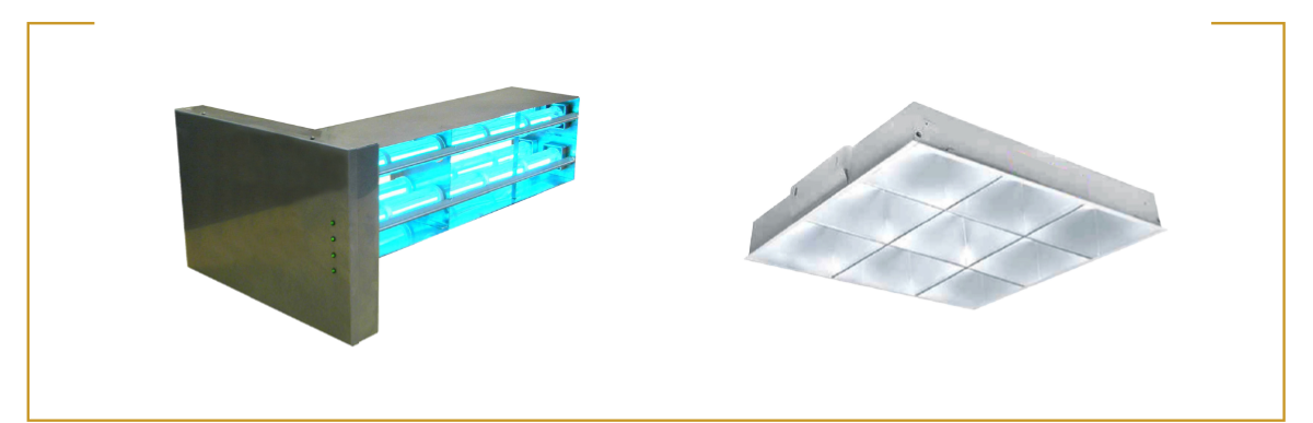 Commercial-Grade UV Technology. Airborne Mitigation system and Contact Mitigation system.